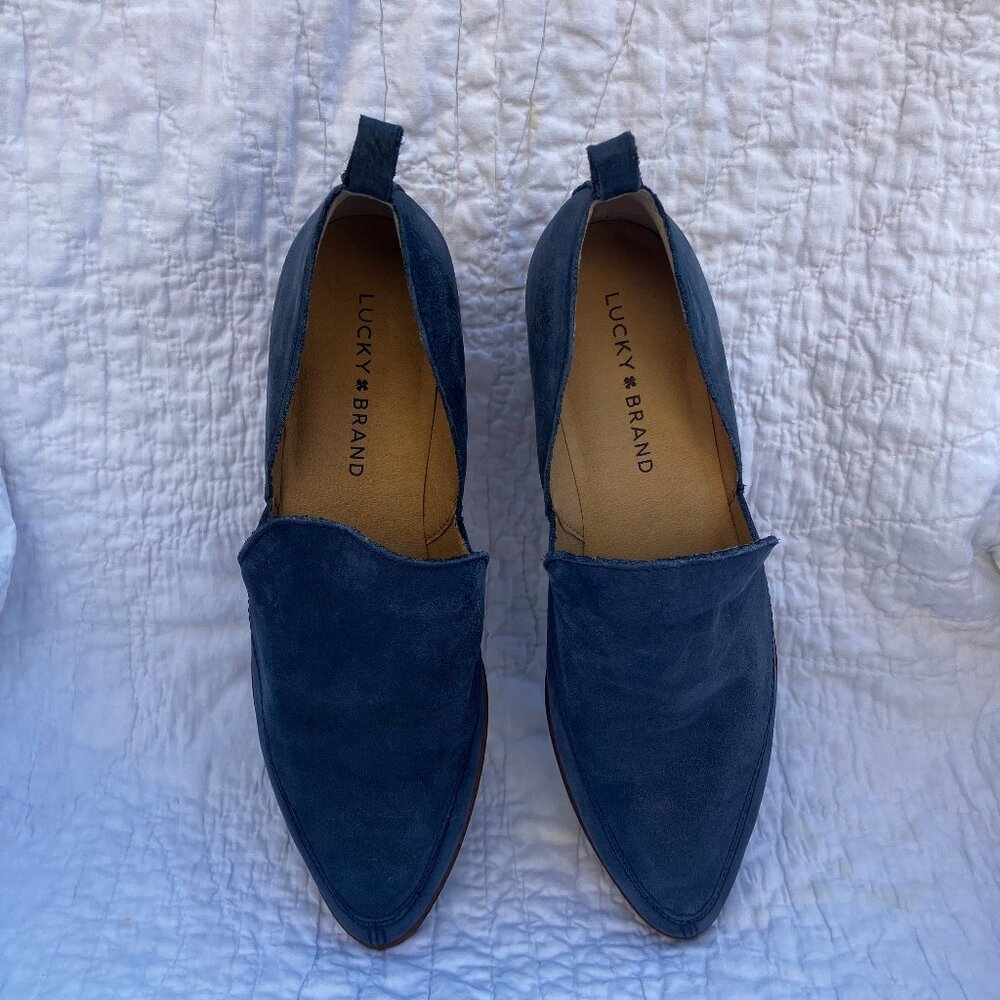 Lucky Brand  women's Mahzan loafer,  Blue, size 8